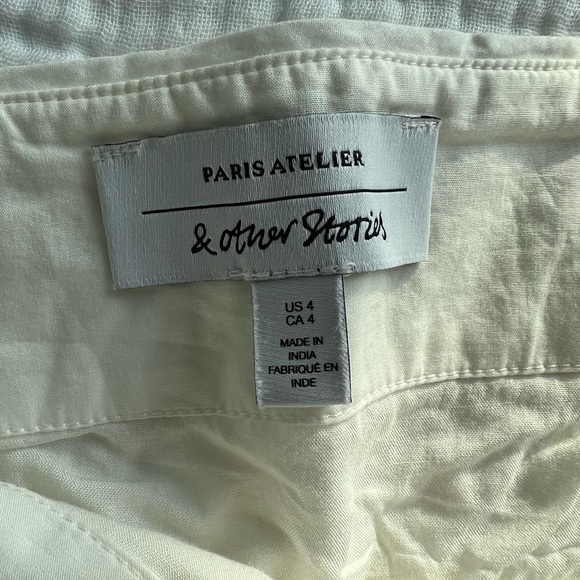 & Other Stories Beaded White Miniskirt - Picture 3 of 9